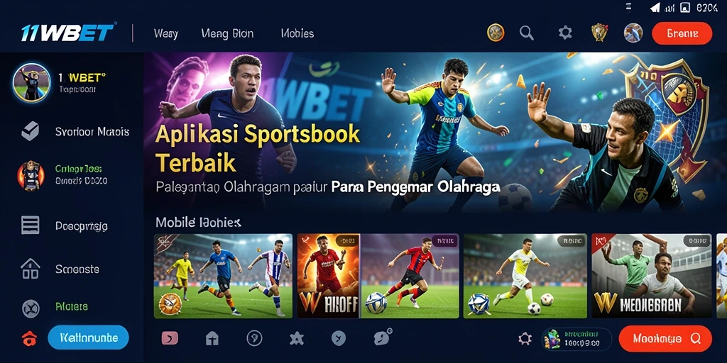 Tampilan antarmuka pengguna 11WBET saat memasang taruhan olahraga.
