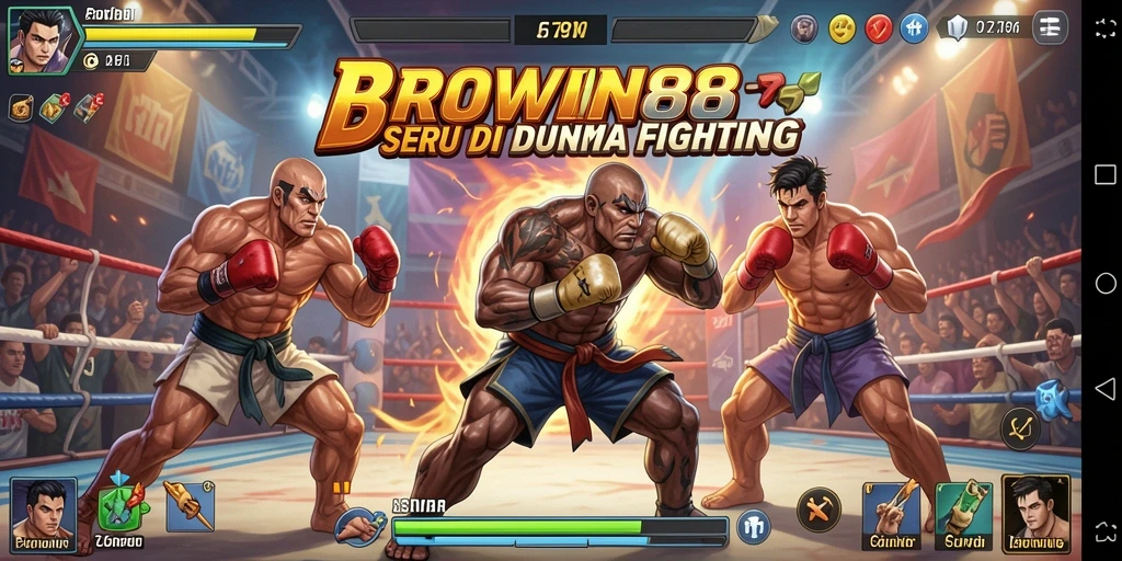 Gameplay menarik dalam BROWIN88 dengan pertarungan seru dan karakter unik.