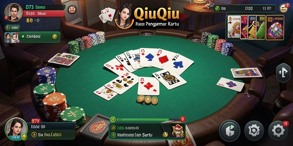 Tampilan gameplay QiuQiu yang menarik di D73.