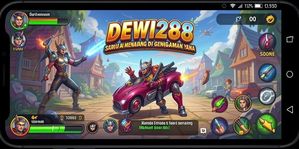 Screenshot DEWI288 menampilkan permainan Arcade yang seru dan penuh tantangan.