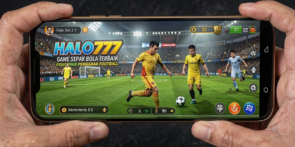 Tangkapan layar gameplay HALO777 yang menampilkan aksi seru sepak bola.