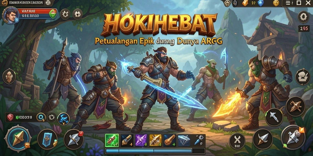 Gameplay seru HOKIHEBAT yang memikat dalam pertarungan ARPG.