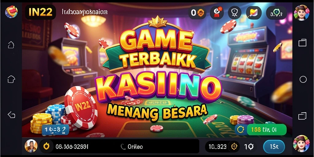 Tampilan gameplay Kasino yang memukau di IN22.