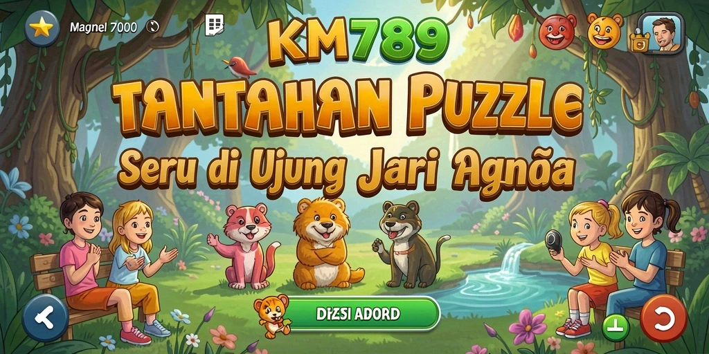 Tampilan utama gameplay puzzle KM789 yang menarik dan menantang.