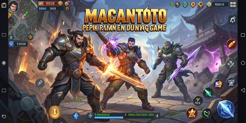 Screenshot gameplay <strong>MACANTOTO</strong> menampilkan pertarungan yang mendebarkan dan karakter unik.