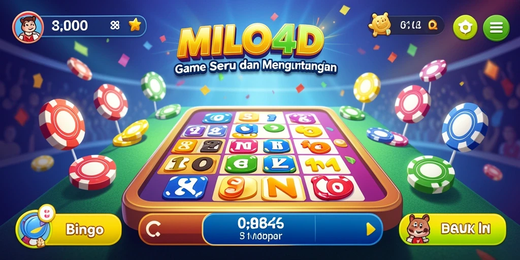 Tampilan gameplay Bingo yang menarik di MILO4D.