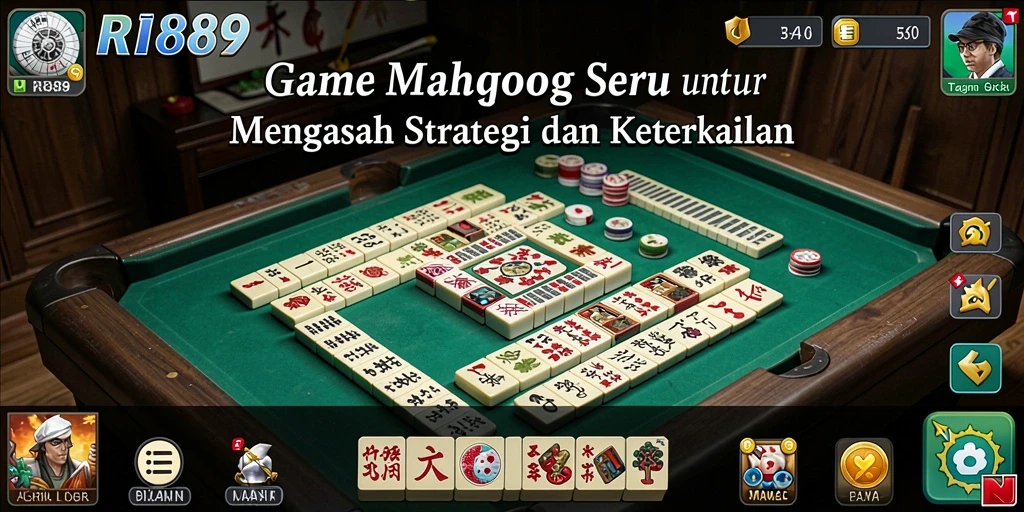 Tampilan permainan Mahjong yang menarik dalam RI889.