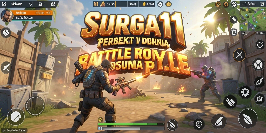 Gameplay seru di dalam dunia Battle Royale SURGA11.