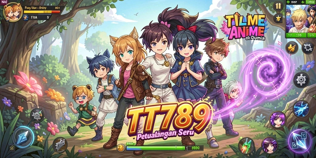 Tampilkan gameplay seru dari TT789 dengan karakter anime yang menarik.