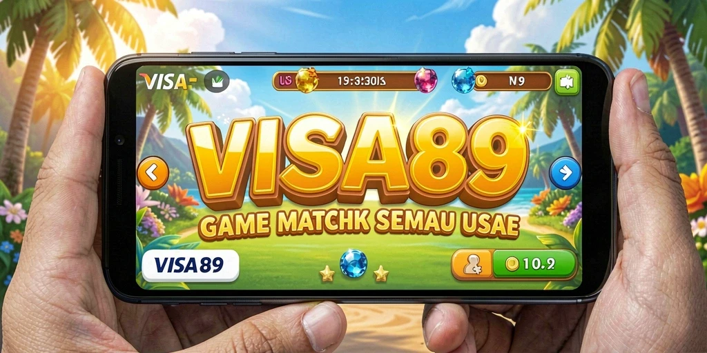 Tampilan gameplay seru dalam game Match-3 VISA89.